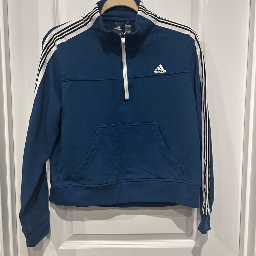Adidas Cho 1/2 Zip Blue Sweater Women’s